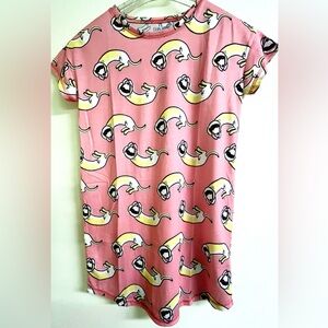 GAP Kids Pink Nightgown with Dogs Sz 12 Brand New